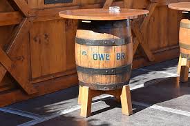 Outdoor Bar Table With Barrels