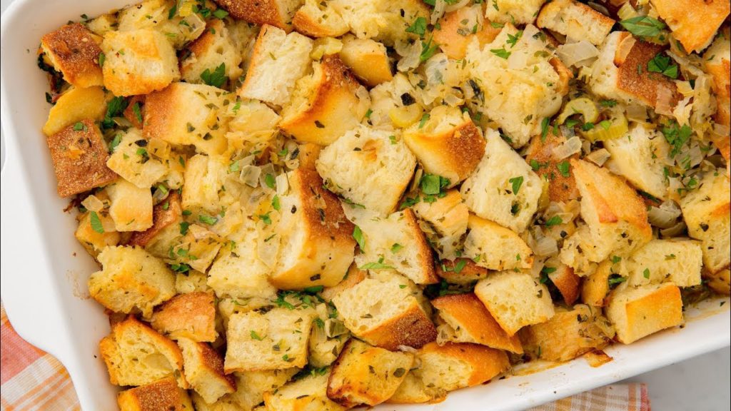 classic stuffing thanksgiving potluck idea