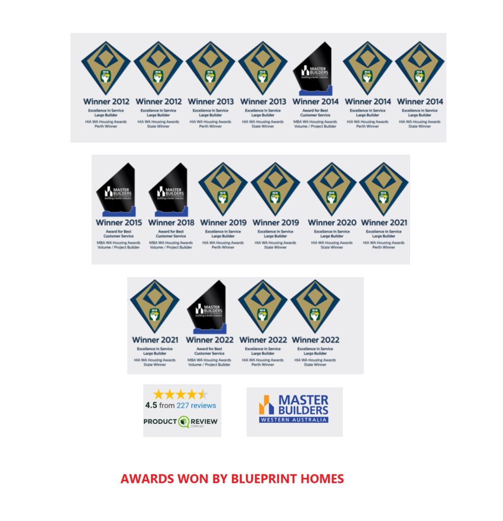 Awards Won by Blueprint Homes