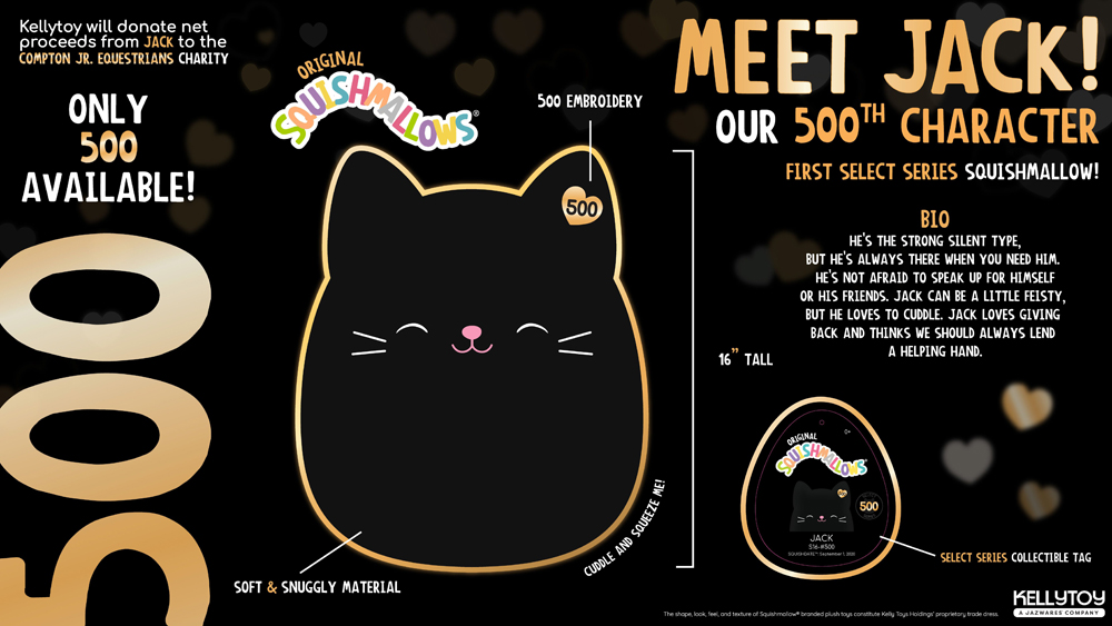 Jack The Black Cat is the rarest Squishmallow