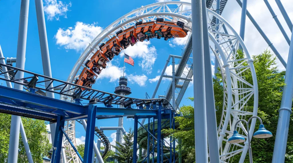 SooperdooperLooper rides at Hershey Park