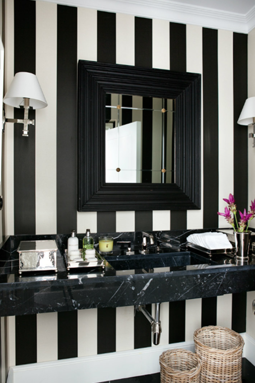 Black and white bathroom designs