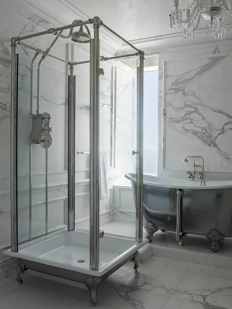 Suspended Shower Door