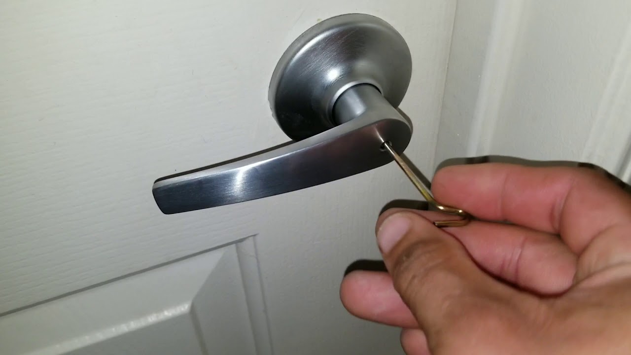 How To Unlock Bathroom Door?