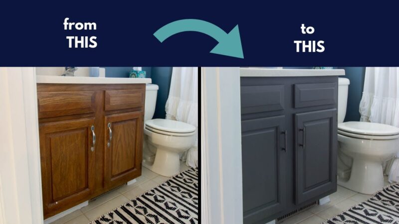 How To Paint Bathroom Cabinets: A Step By Step Guide