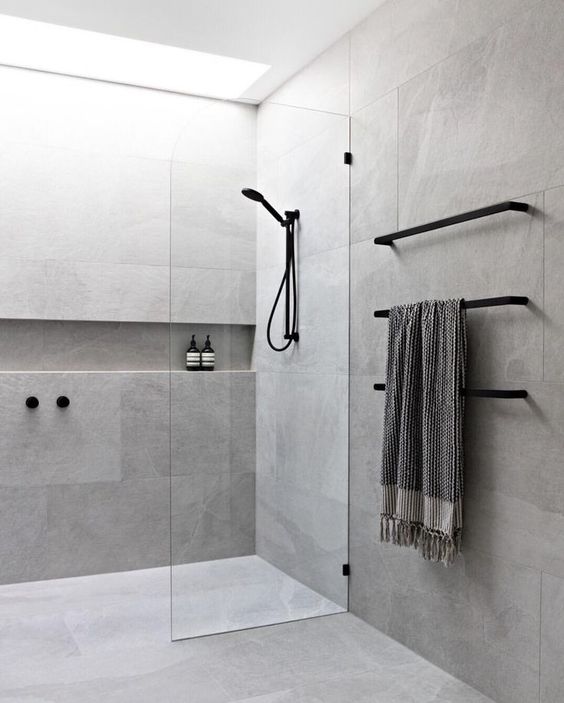 Minimalist Walk-In Shower Design