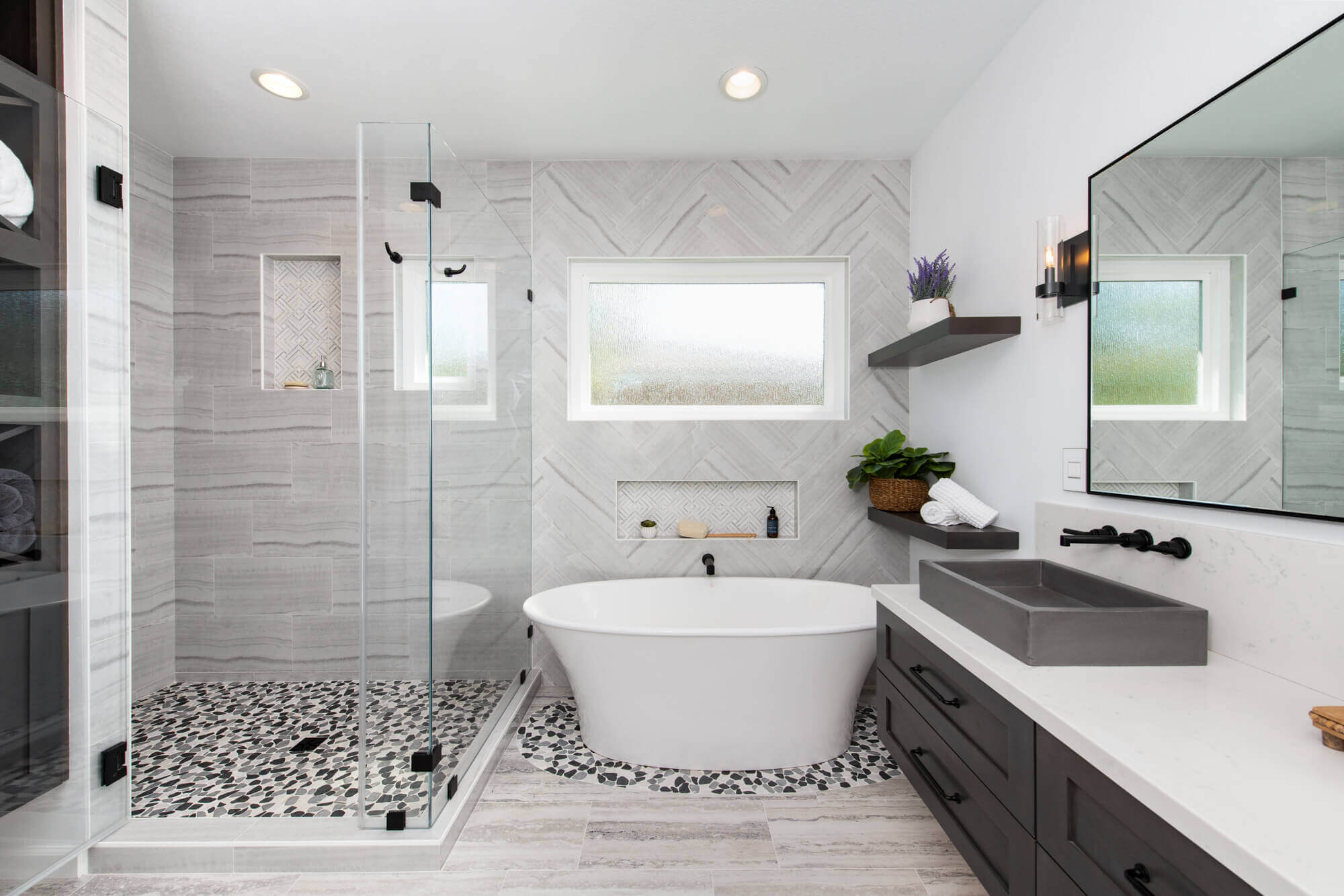 16 Small Bathroom Walk – In Shower Ideas