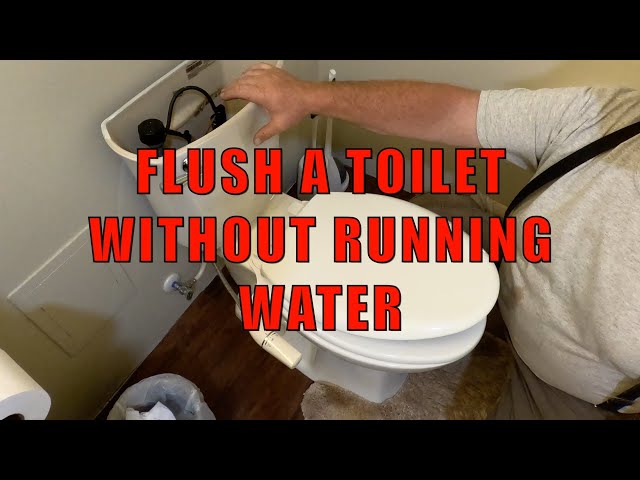 How To Flush Toilet When Water Is Off?